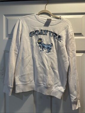 GOAT USA Big GOAT White Crewneck Sweatshirt XS